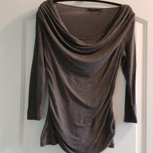 Gray Apt 9 cowl neck shirt